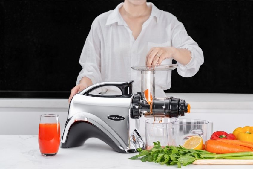 Máy ép chậm trục ngang - sự lựa chọn của những người sống healthy