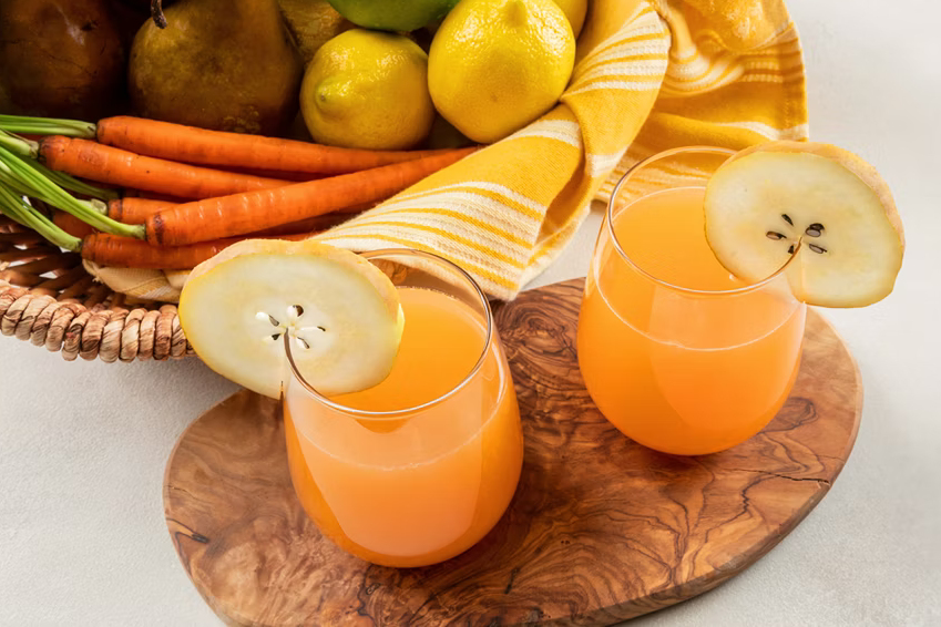 Nước ép cà rốt lê gừng